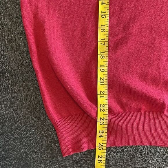 Boomerang Pullover sweater V-neck red size Medium - Picture 7 of 8